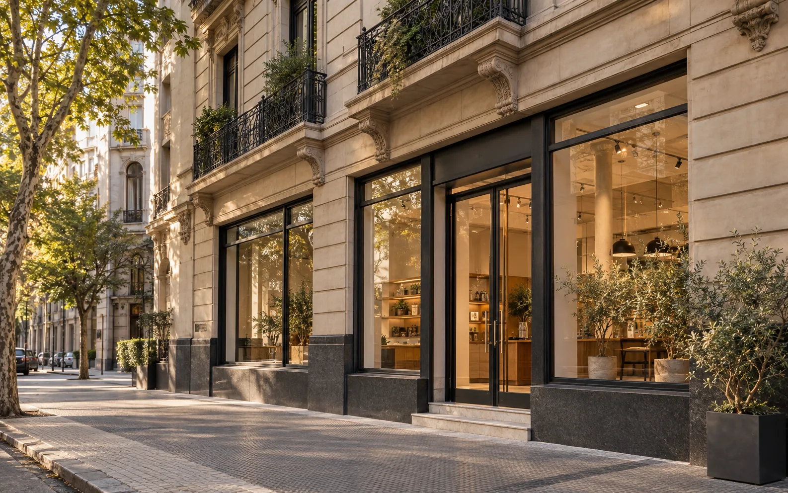 Imagen ilustrativa de un local comercial en una calle de Buenos Aires